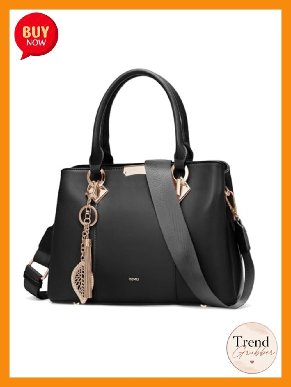 PU Leather Satchel Crossbody Bag Top Handle Shoulder Bag Medium Roomy Purse